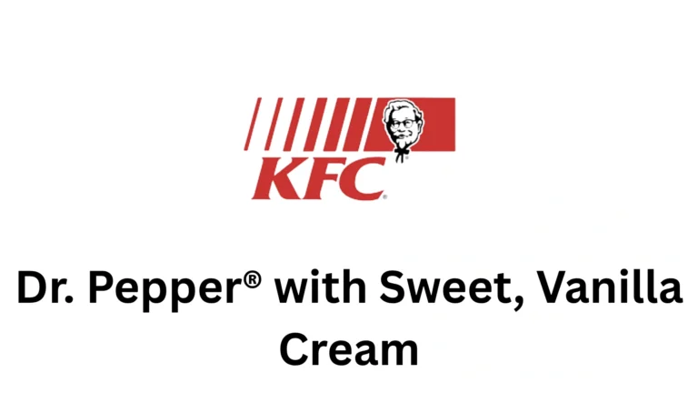 Dr. Pepper® with Sweet, Vanilla Cream
