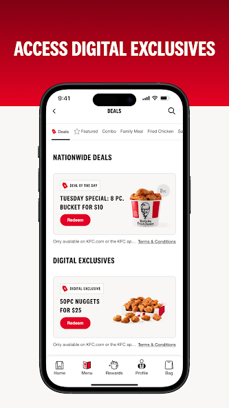 KFC App Exclusives
