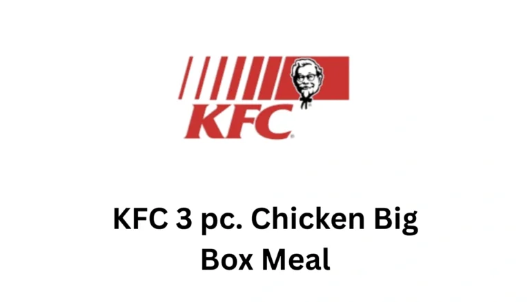 KFC 3 pc. Chicken Big Box Meal