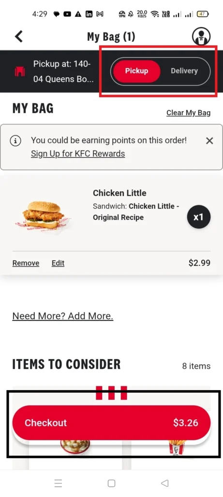 KFC Order