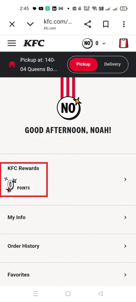 KFC Points