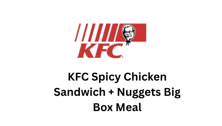 KFC Spicy Chicken Sandwich + Nuggets Big Box Meal