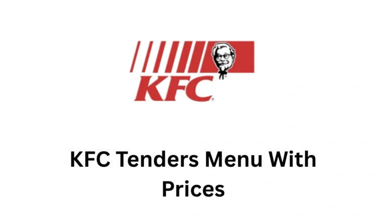KFC Tenders Menu With Prices