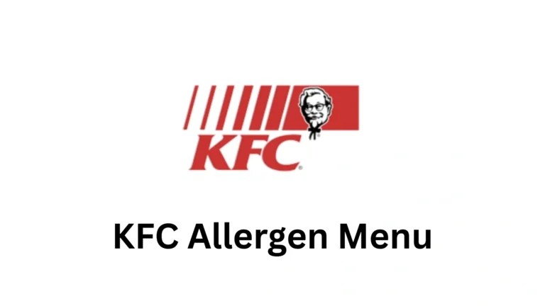 KFC Allergen Menu