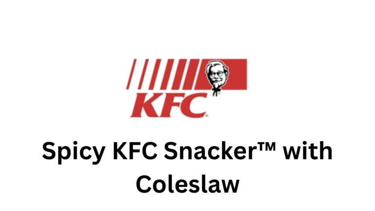 Spicy KFC Snacker™ with Coleslaw